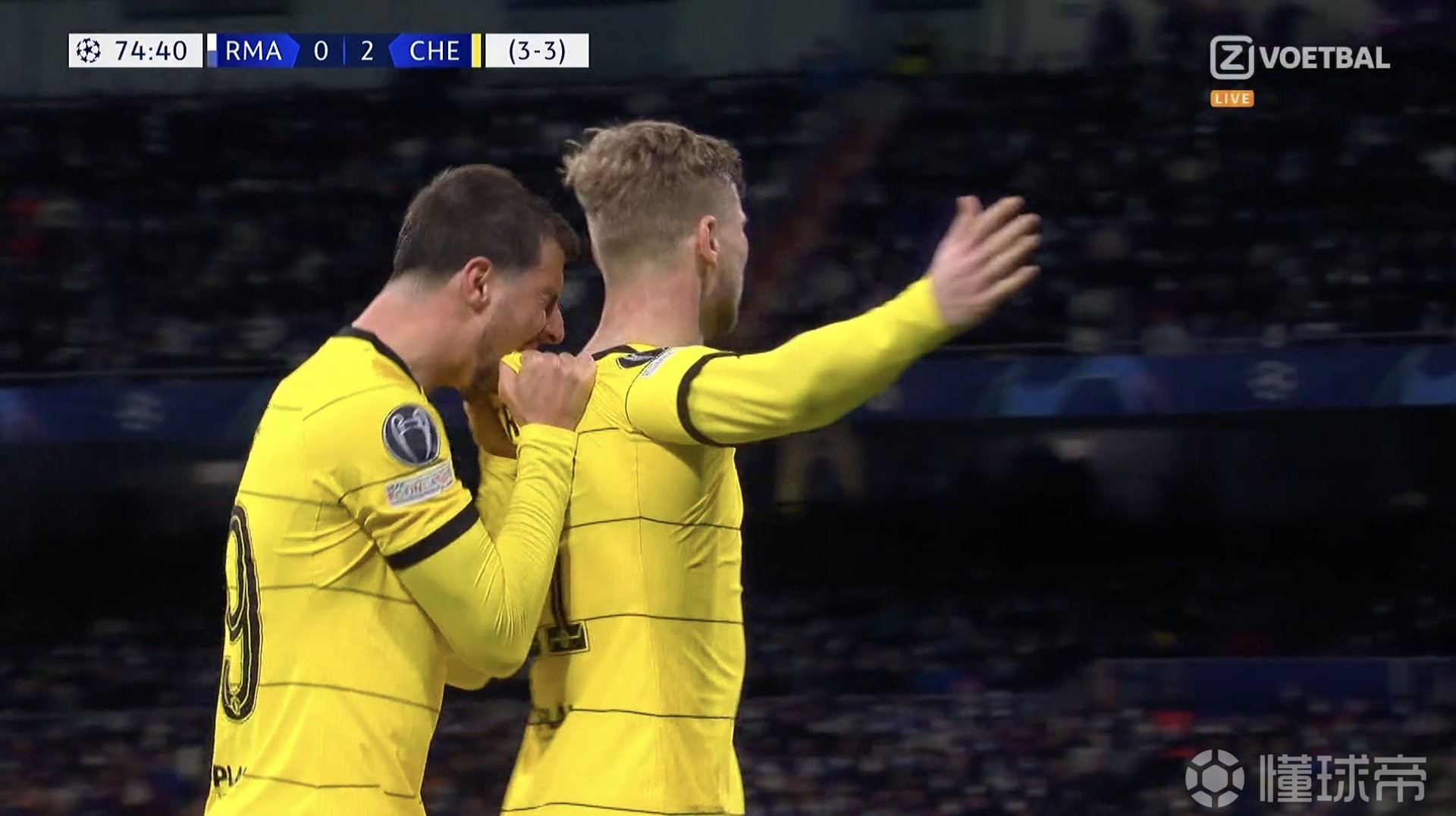 维尔纳伤退，欧冠4强复盘，维尔纳备难改情形