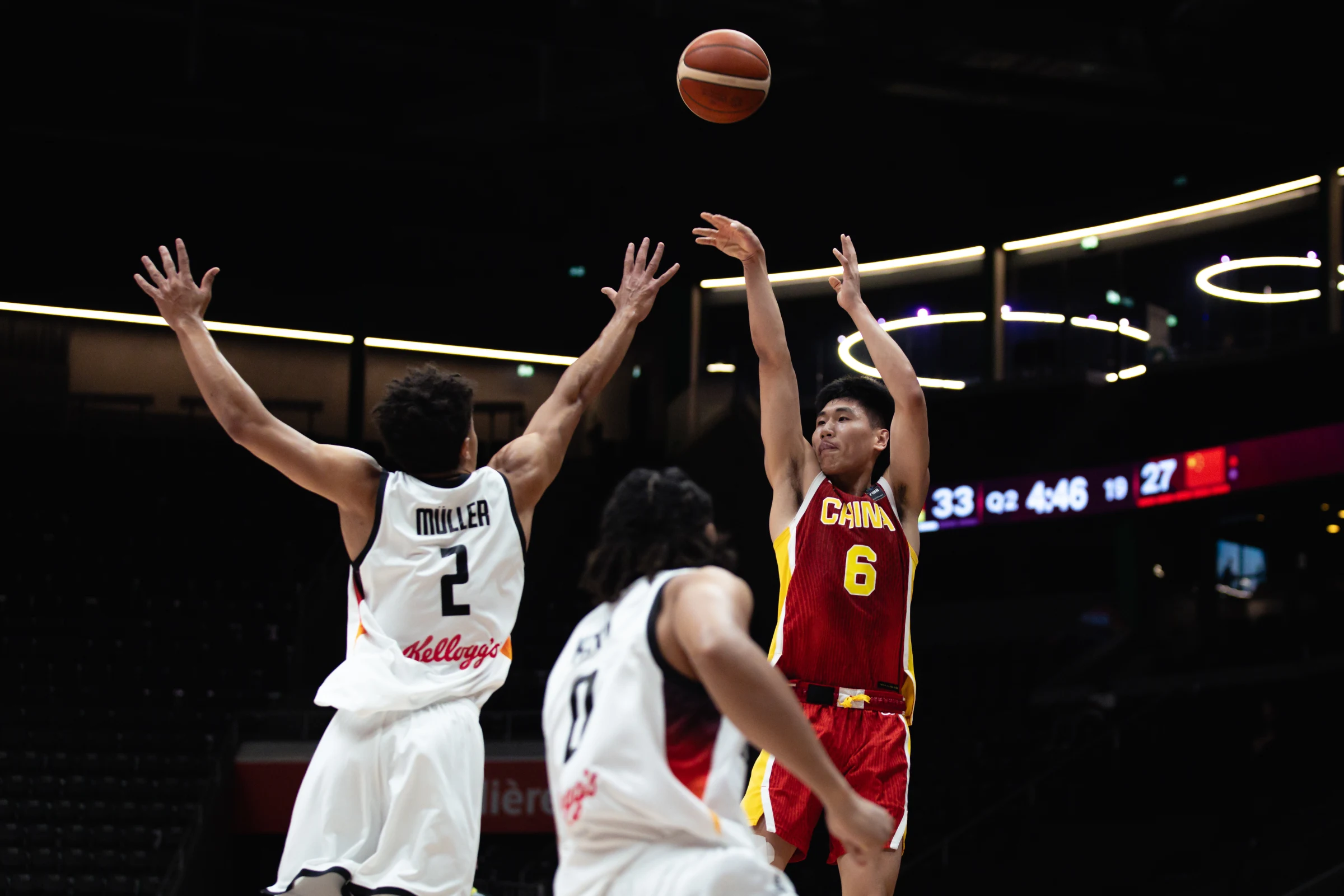 中国篮球队在世界杯上签下新一轮比赛